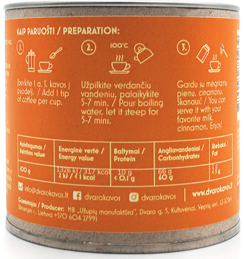 DVARO KAVOS Morkų kava