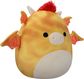 Pliušinis žaislas SQUISMALLOWS Brad Dieric - Yellow Textured Dragon W/Red Hair 40cm. W19B