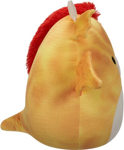Pliušinis žaislas SQUISMALLOWS Brad Dieric - Yellow Textured Dragon W/Red Hair 40cm. W19B