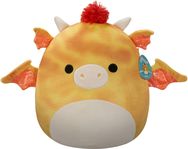Pliušinis žaislas SQUISMALLOWS Brad Dieric - Yellow Textured Dragon W/Red Hair 40cm. W19B