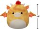 Pliušinis žaislas SQUISMALLOWS Brad Dieric - Yellow Textured Dragon W/Red Hair 40cm. W19B