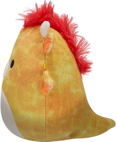 Pliušinis žaislas SQUISMALLOWS Dieric - Yellow Textured Dragon W/Red Hair 12cm., W19