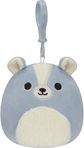 Pliušinis žaislas SQUISMALLOWS su pakabuku Sol - Blue Skunk W/Fuzzy Belly 8cm., W18