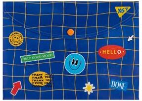 Aplankas (vokas) YES STICKY MOOD su spaustuku, B5