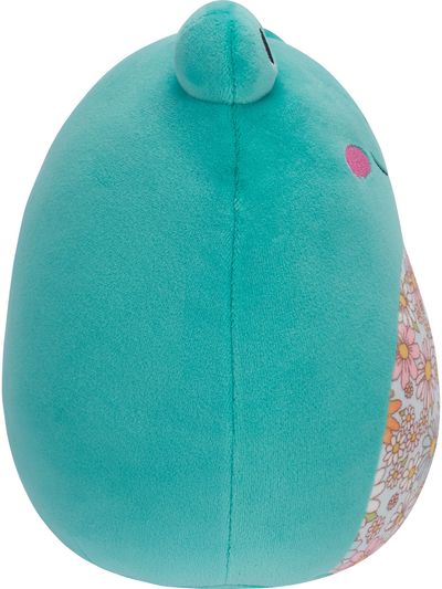 Pliušinis žaislas SQUISMALLOWS W18B 19cm. (Robert - Aqua Frog W/ Floral Belly