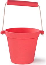 Silikoninis smėlio kibirėlis BIGJIGS Coral Pink