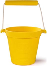 Silikoninis smėlio kibirėlis BIGJIGS Honey Yellow