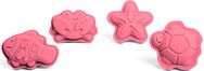 Silikoninės smėlio formelės BIGJIGS Coral Pink Character 4 vnt.
