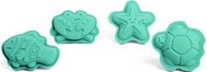 Silikoninės smėlio formelės BIGJIGS Eggshell Green Character 4 vnt.