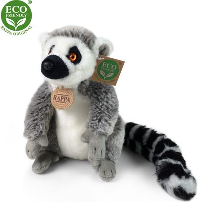 Pliušinis žaislas lemūras 22 cm ECO-FRIENDLY