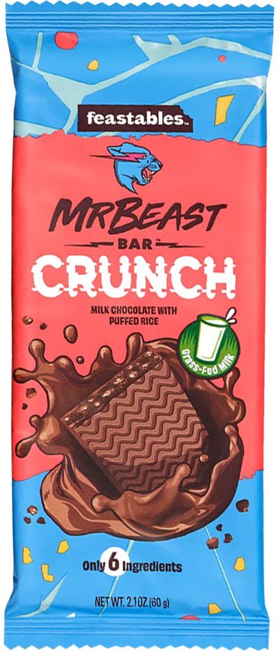 Pieninis šokoladas MRBEAST (CRUNCH), 60g