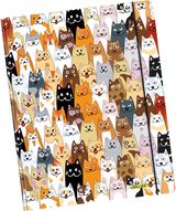 Aplankas kartoninis Fluffy Cats su guma, A4