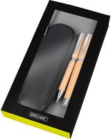 Rinkinys NATURE Beechwood : plunksnak.+tušinukas+odinis dėkl.