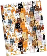 Aplankas kartoninis Fluffy Cats su guma, A3