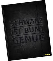 Aplankas kartoninis BLACK ONLY su guma, A4