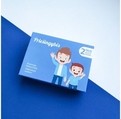 Dviejų dalių Montessori lavinamųjų kortelių rinkinys YES FOR SKILLS Priešingybės