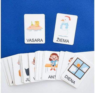 Dviejų dalių Montessori lavinamųjų kortelių rinkinys YES FOR SKILLS Priešingybės