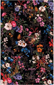 Floralia (William Kilburn) Maxi 12-month Vertical Hardback Dayplanner 2025 (Elas