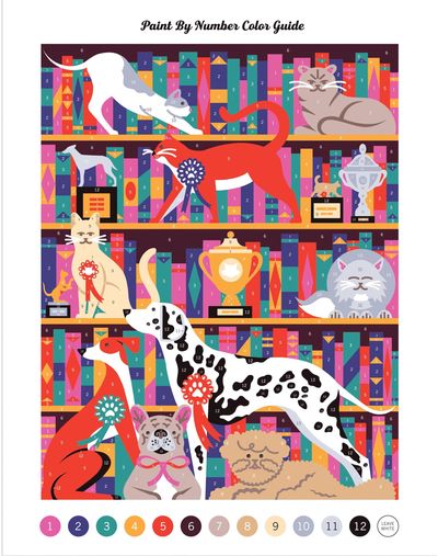 Tapybos pagal numerius rinkinys GALISON Best In Show 27,94 cm x 35,56 cm