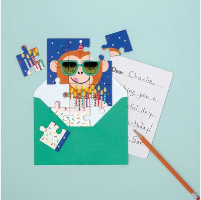 Dėlionė - sveikinimo atviruka MUDPUPPY Cat Party 12 det,