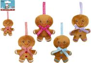 Pliušinis žaislas Kalėdinis meduolis GINGERBREAD 10 cm. įv. rūšys