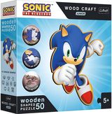 TREFL SONIC Medinė dėlionė Sonic, 50 det.