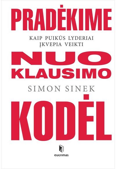 Pradėkime nuo klausimo KODĖL. Kaip puikūs lyderiai įkvepia veikti