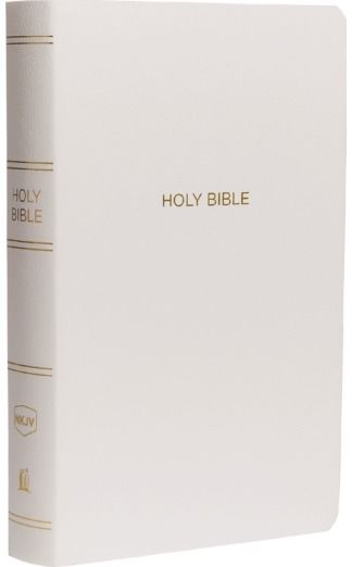 NKJV, Gift and Award Bible, Leather-Look, White, Red Letter, Comfort Print: Holy Bible, New King James Version