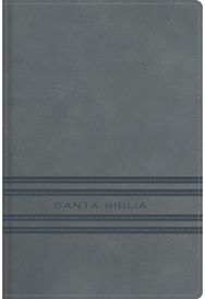 NBLA, Santa Biblia, Edicion versificada, Tamano bolsillo, Leathersoft, Gris, Palabras de Jesus en rojo, Comfort Print