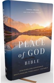 Peace of God Bible: Discover and Experience Gods Shalom Throughout the Bible (NKJV, Hardcover, Red Letter, Comfort Print)