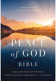 Peace of God Bible: Discover and Experience Gods Shalom Throughout the Bible (NKJV, Softcover, Red Letter, Comfort Print)