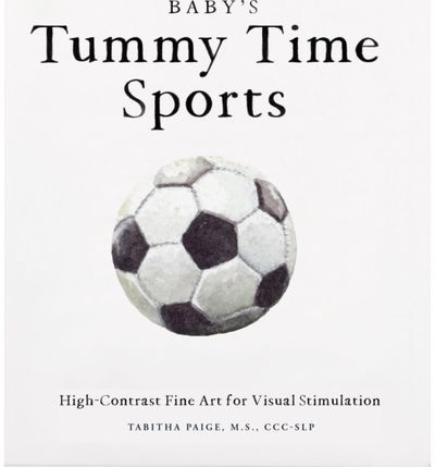 Babys Tummy Time Sports: High-Contrast Fine Art for Visual Stimulation
