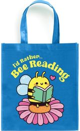 Id Rather Bee Reading Reusable Shopping Bag