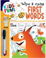 Kids Fun! Reusable Wipe And Clean Book - Have Fun With Sums And Enhance Early Learning Skills Through Playful Interaction: Wipe & Clean First Words