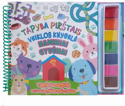 Naminiai gyvūnai - tapyba pirštais