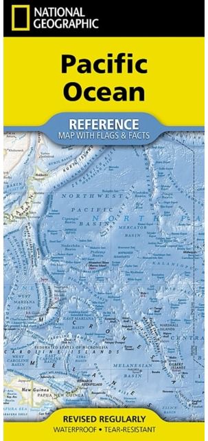 National Geographic Pacific Ocean Map: [folded with flags and facts]