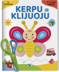 Kerpu ir klijuoju. 4-5 metų vaikams. Su žirklutėmis