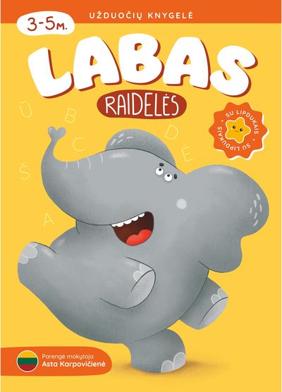 Užduočių knygelė LABAS, RAIDELĖS