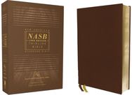 NASB, Thinline Bible, Genuine Leather, Buffalo, Brown, Red Letter, 1995 Text, Comfort Print