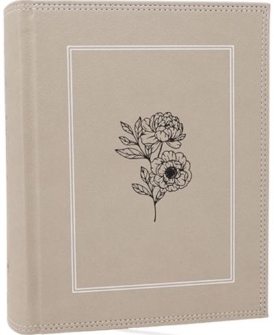 NKJV, Journal the Word Bible: Reflect, Journal or Create Art Next to Your Favorite Verses (Stone Leathersoft over board, Red Let