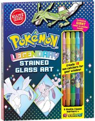 Legendary Pokemon Stained Glass Art
