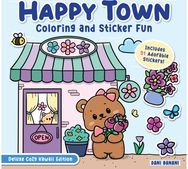 Happy Town Coloring and Sticker Fun