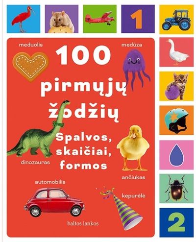 100 pirmųjų žodžių. Spalvos, skaičiai, formos