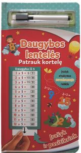 Daugybos lentelės. Patrauk kortelę