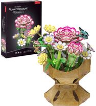 Carnation Flower Bouquet 3D Puzzle