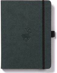 Dingbats A4+ Wildlife Green Deer Notebook - Plain