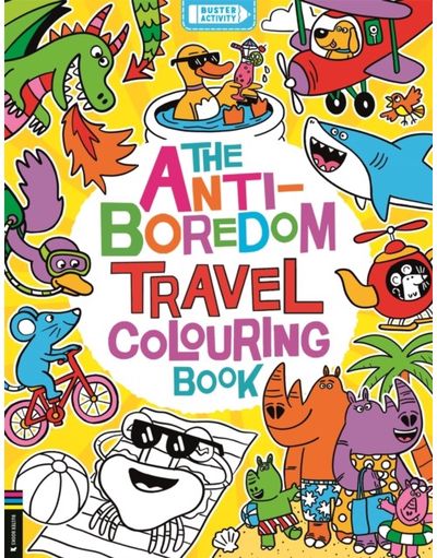 Anti-Boredom Travel Colouring Book