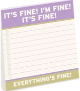 Knock Knock It’s Fine Large Sticky Notes (4x4in)