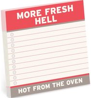 Knock Knock More Fresh Hell Large Sticky Notes (4x4in)