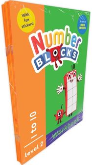Numberblocks & Alphablocks Orange Level Workbook Set (6 books)